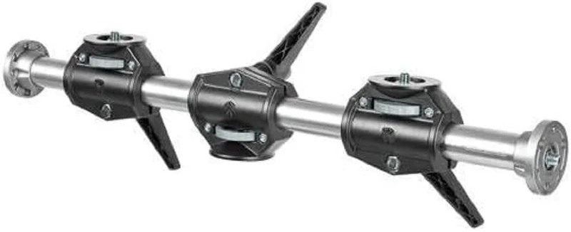 Manfrotto 131DD-14 Horizontal 4 Head Accessory Arm - Silver (For Mounting 2 Heads Vertically and 2 Horizontally, 1/4'' Thread On All Attachments)