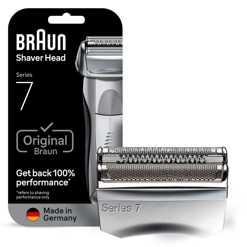 Braun Series 7 70S Electric Shaver Head Replacement, Compatible with Series 7 Shavers: 720cc, 730cc, 735s, 750cc, 760cc, 790cc, and 795cc