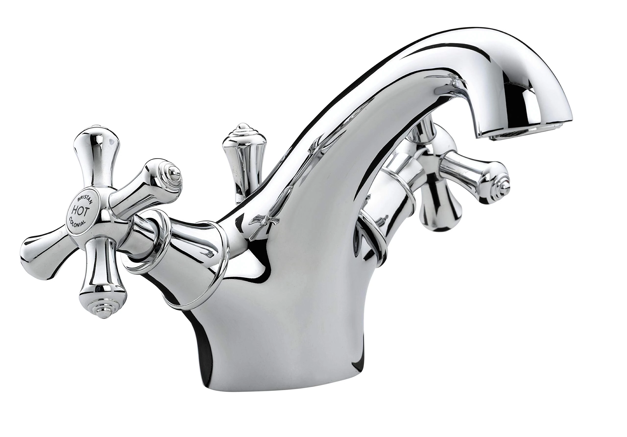 Bristan K BAS C Colonial Mono Basin Mixer with Pop-Up Waste - Chrome