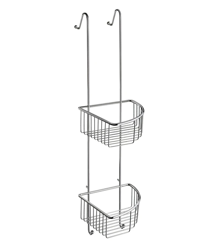 Smedbo DK1042 Sideline Basic Corner Shower Basket, Polished Chrome