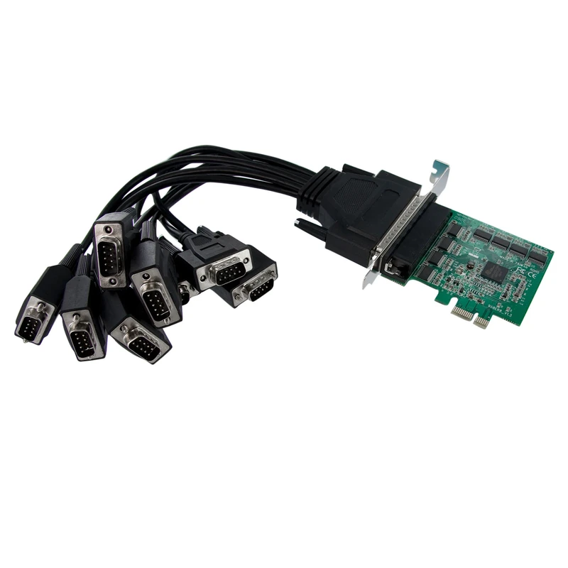 StarTech.com 8 Port Native PCI Express RS232 Serial Adapter Card with 16950 UART - Image 1