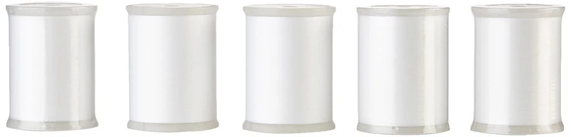 Brother 5 Pack SAEBT Embroidery Thread, White, 60 Weight