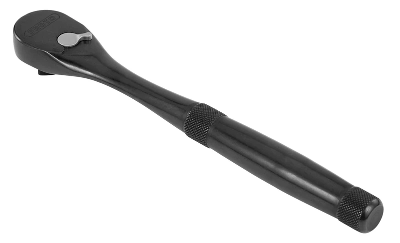 Stanley Proto J4749XLBL 1/4-Inch Drive Premium Pear Head Ratchet, 5-11/16-Inch, Black Oxide