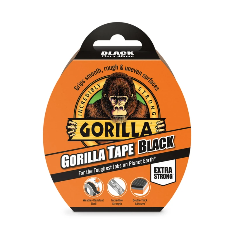 Gorilla Tape Black 11m
