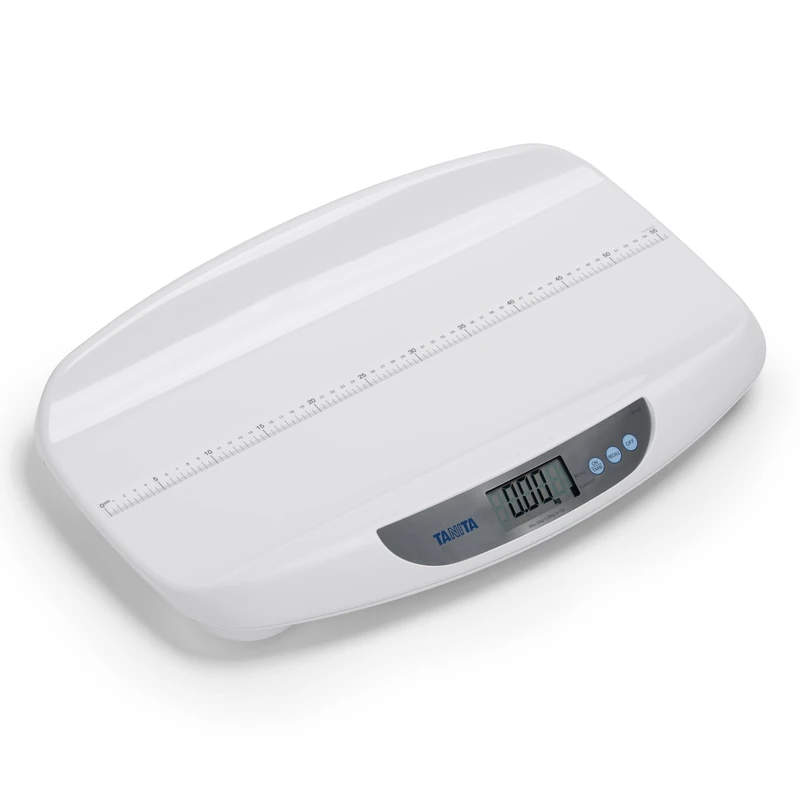 Tanita BD-590 Baby Weighing Scales Digital with Length Meter – Baby Weighing Scale Tray Design, Large LCD Display, Accurate Baby Weighing Scales, White