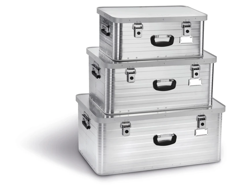Enders Aluminium Box, Plastic, Set 47 + 80 + 130 Liter