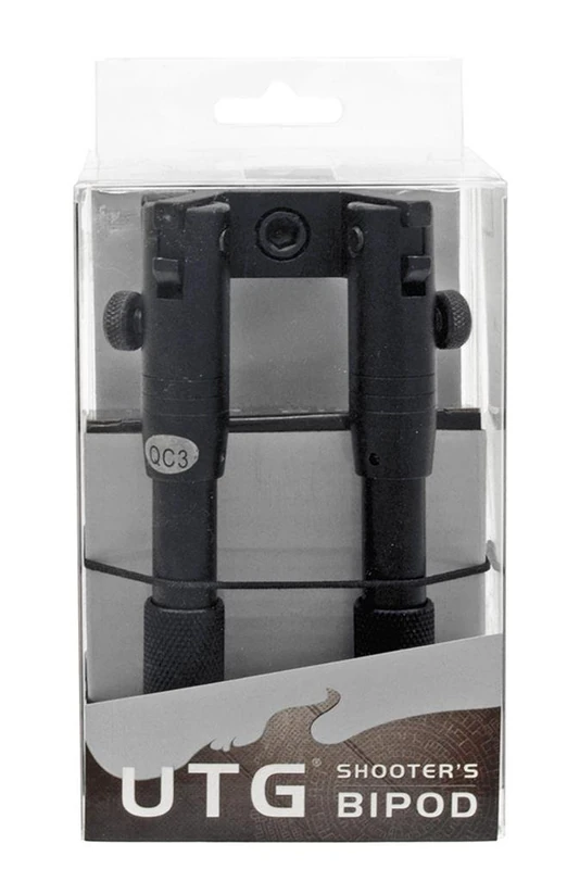 UTG Bipod, SWAT/Combat Profile, Adjustable Height, Rubberized Stand