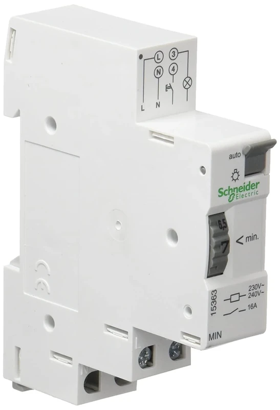 Schneider Electric 15363 Timer 1 to 7 Minutes 230V, White