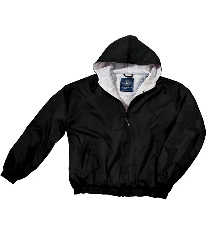 Charles River Apparel Men's Performer Jacket (Regular & Big-Tall Sizes) Windbreaker, Black, XL