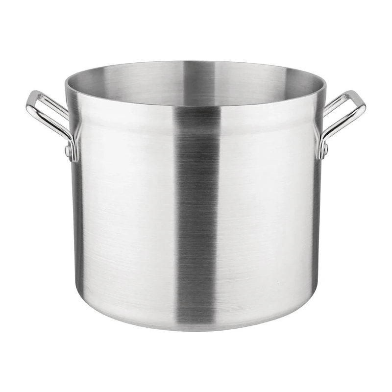 Vogue Deep Boiling Pot 15.1Ltr 251mmx285mm Aluminium Stockpot Saucepan