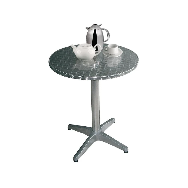 Bolero Round Bistro Table Grey 720X800mm Restaurant Bar CafпїЅ Commercial Dining - Image 1