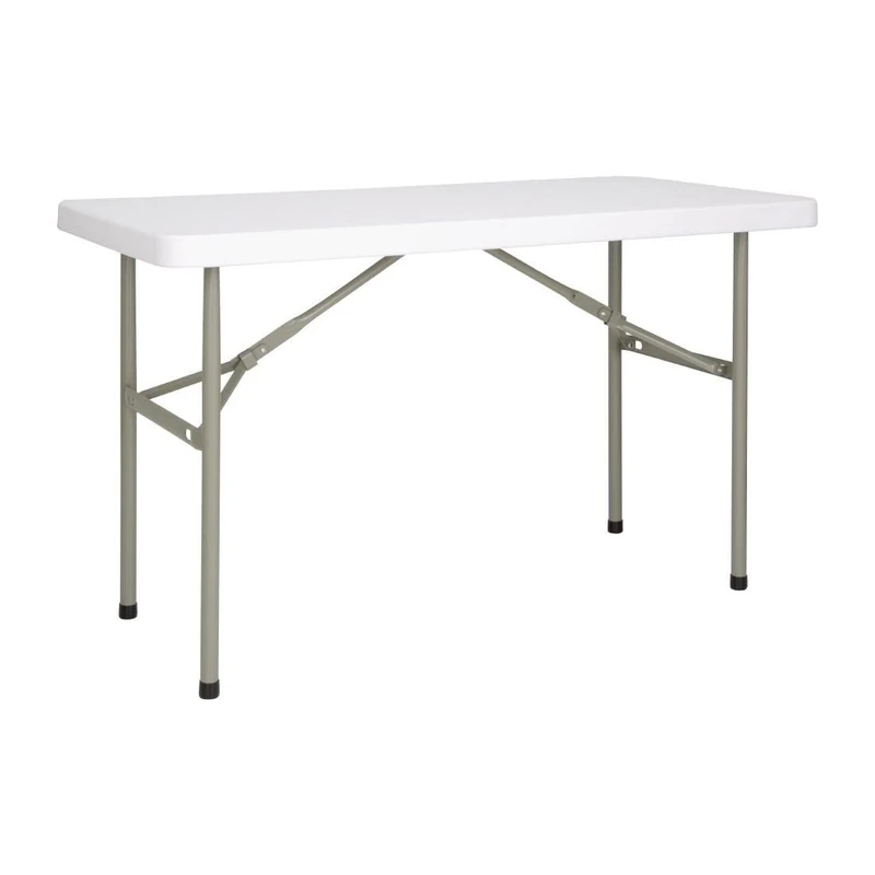 Bolero Foldaway Rectangular Utility Table, 4ft, 740X1220X607mm