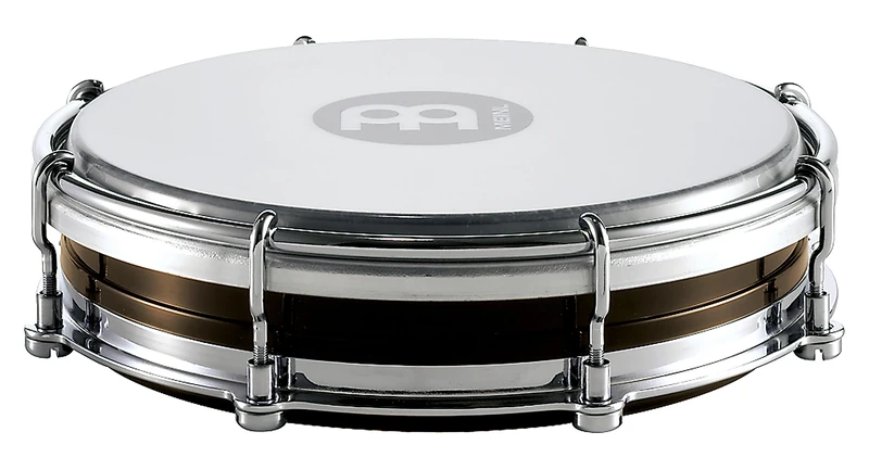Meinl Percussion Samba Floatune Tamborim - Small Percussion Instrument with Synthetic Head - Diameter 6 Inches - ABS Plastic, Black (TBR06ABS-BK)