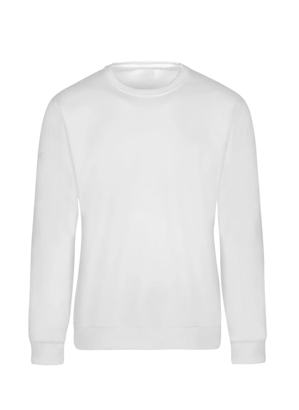 Trigema Sweatshirt, White, XL