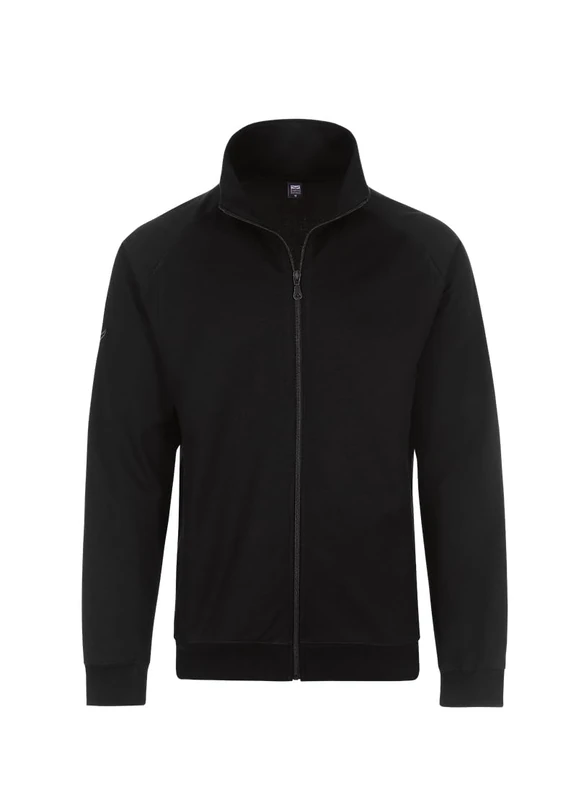 Trigema Men's Cardigan - Black - XXXX-Large - Image 1