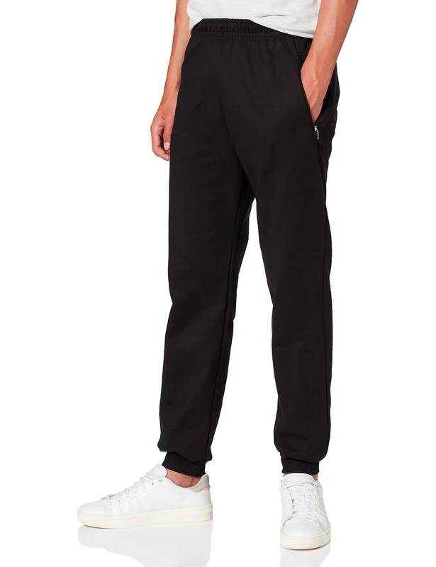 Trigema Men's Herren Jogginghose Trousers, Black-Schwarz (Schwarz 008), UK 34