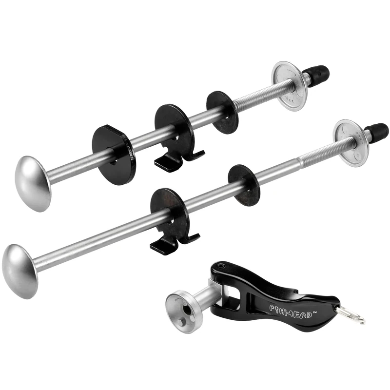 Pinhead 110 Quick Release 2-Pack Shackle Lock, Black