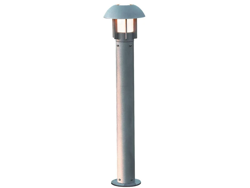 Konstsmide 512-312 Heimdal Aluminium Pathway Light / 1.02m High / Opal-Frosted Glass Globe / Grey