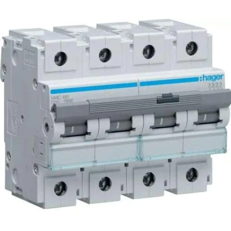 Hager HM Series – Automatic magnetotérmico – HM curva-c 15 KA 4 Pole 80 A
