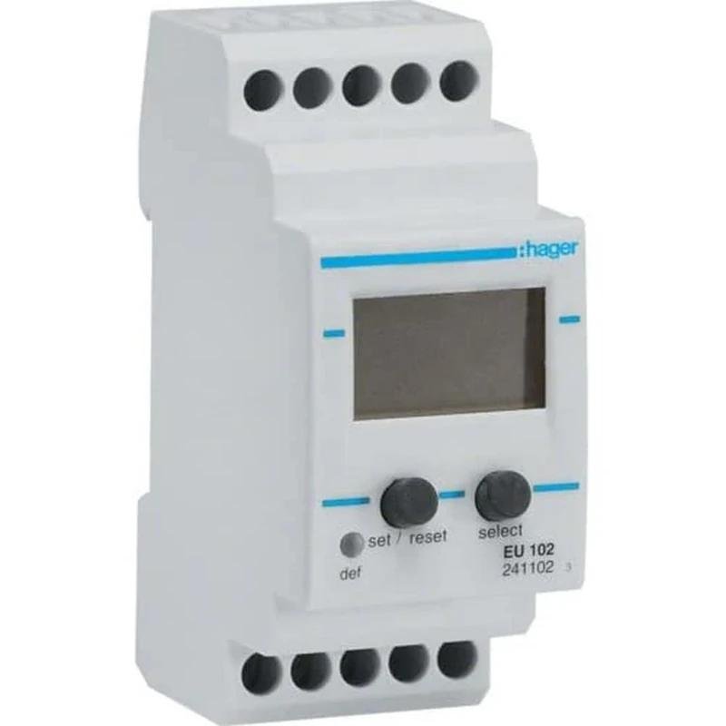 Hager – eu102 – Single-Phase Tension Control Relay 15 – 480 VAC/15 – 700 VDC