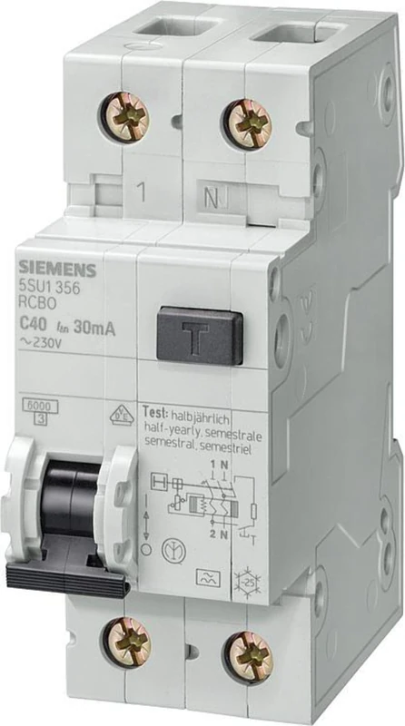 Siemens – Differential Combination 32 A 2 M 30 mA 6 KA-B