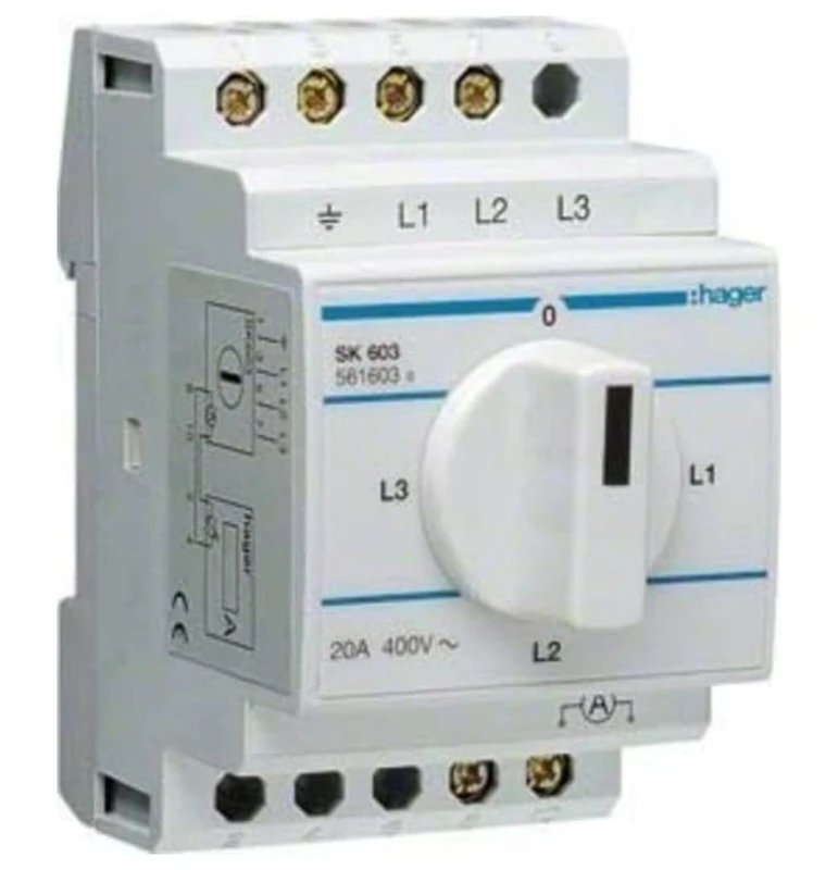 Hager SK – Switch Ammeter 20 A