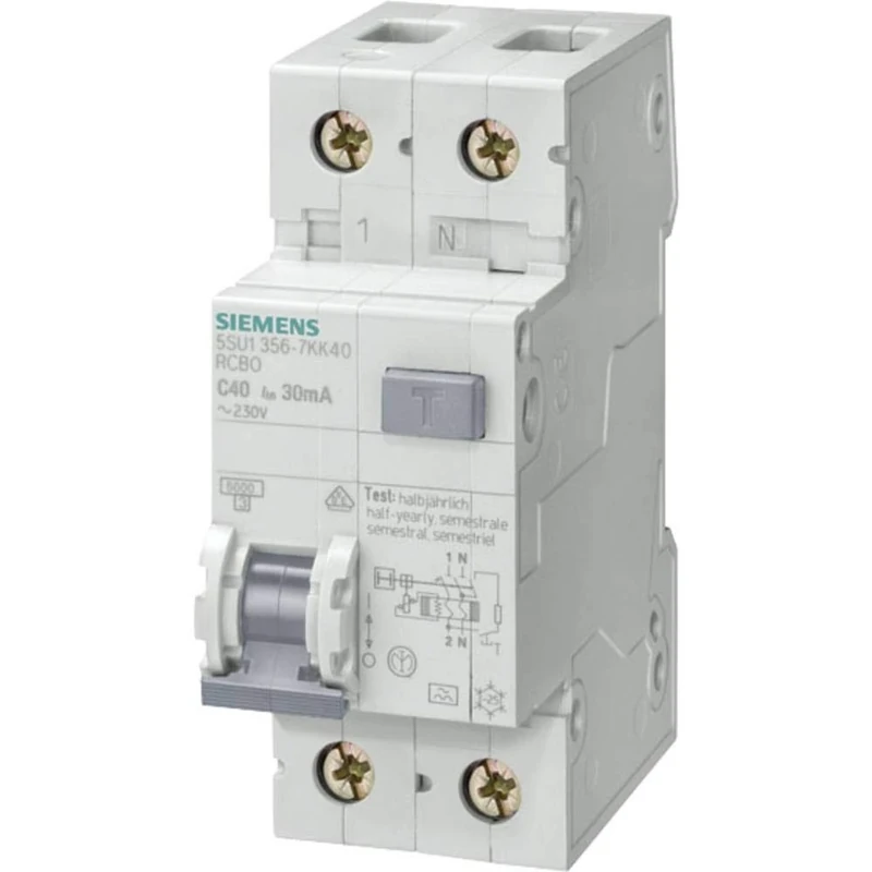 Siemens 6Ka FI-LS 1P+N Type C 20A Protection Device