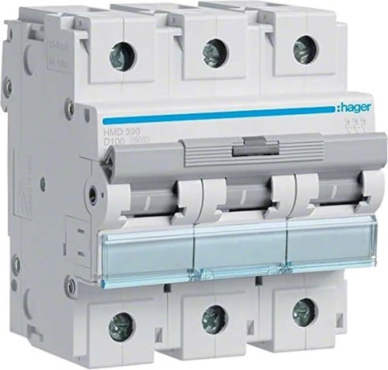 Hager HM Series – Automatic magnetotérmico – HM curva-d 15 KA 3 Pole 100 A
