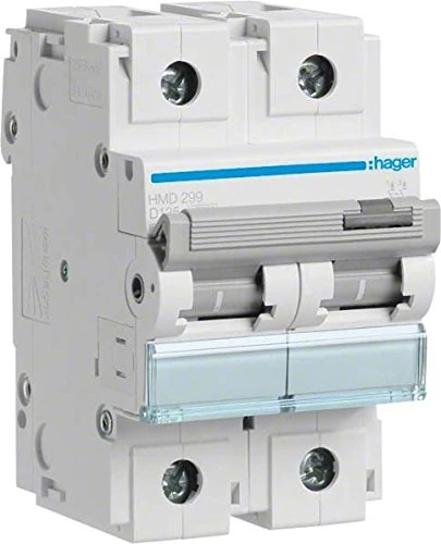 Hager HM Series – Automatic magnetotérmico – HM curva-d 15 KA 2 Poles 125 A - Image 1