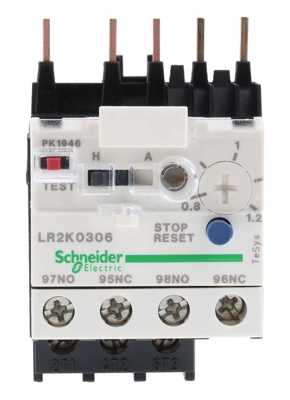 Schneider Electric, TeSys K - differential thermal overload relays - 0.8...1.2 A - class 10A, LR2K0306