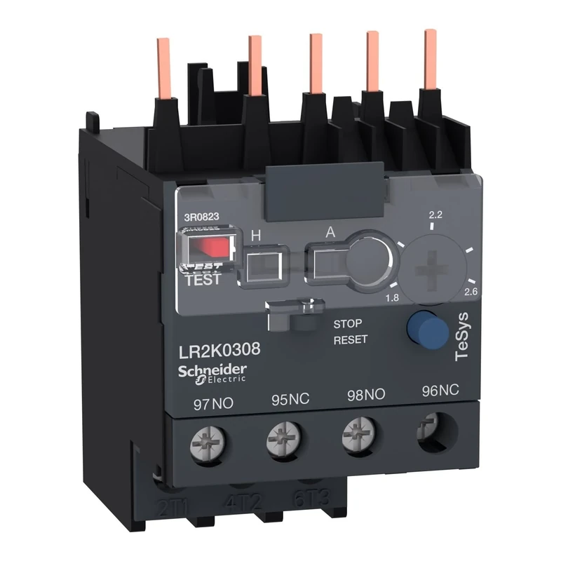 Schneider Electric, TeSys K - differential thermal overload relays - 1.8...2.6 - class 10A, LR2K0308