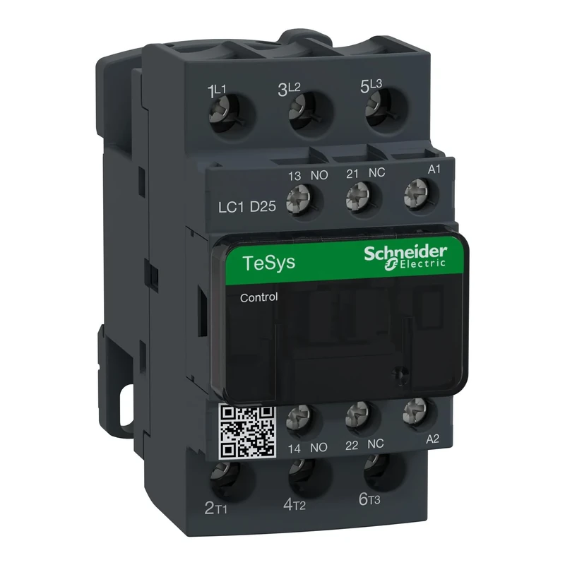Schneider Electric TeSys Deca contactor,3P(3NO),AC-3/AC-3e,=440V 25A,42V AC coil,LC1D25D7