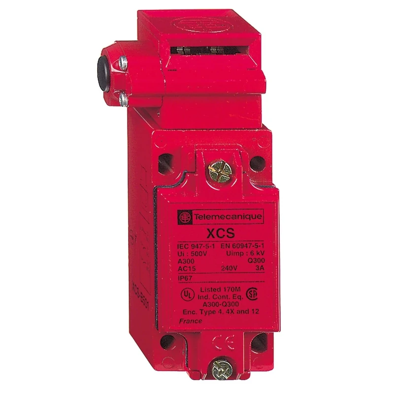 Telemecanique Sensors XCSB502 Safety Switch, Metal, Series XCSB, 1 Entry Tapped M20 x 1.5 Cable Entry, 1 NC + 2 NO Slow-Break Contacts