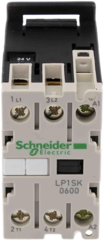 Schneider Electric, TeSys SK - mini contactor - 2P (2 NO) - AC-1-690 V 12 A - 24 V DC coil, LP1SK0600BD - Image 1