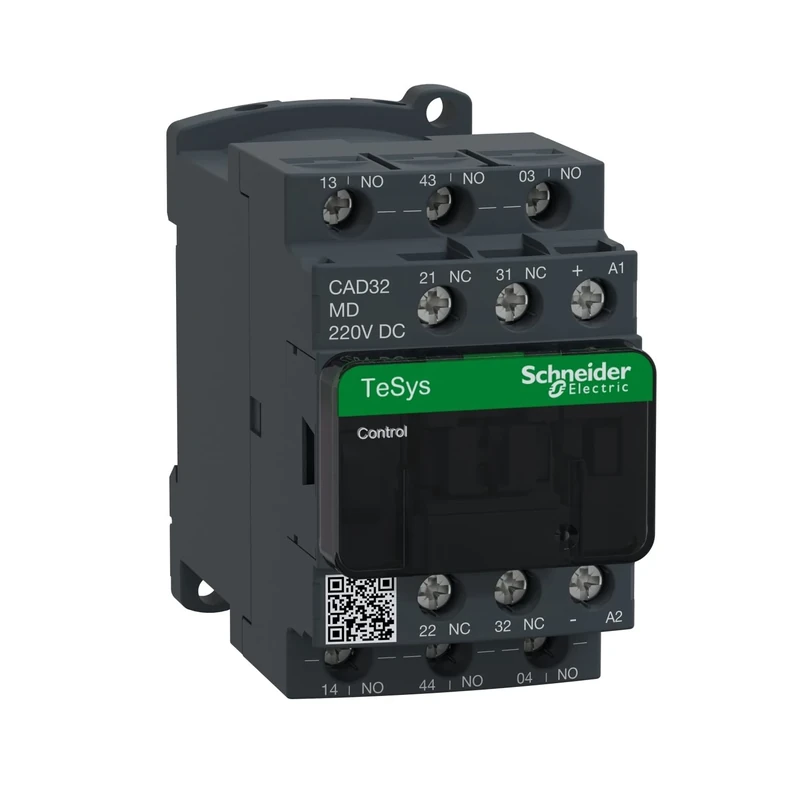 Schneider Electric TeSys Deca control relay,3NO+2NC,=690V,220V DC standard coil,CAD32MD