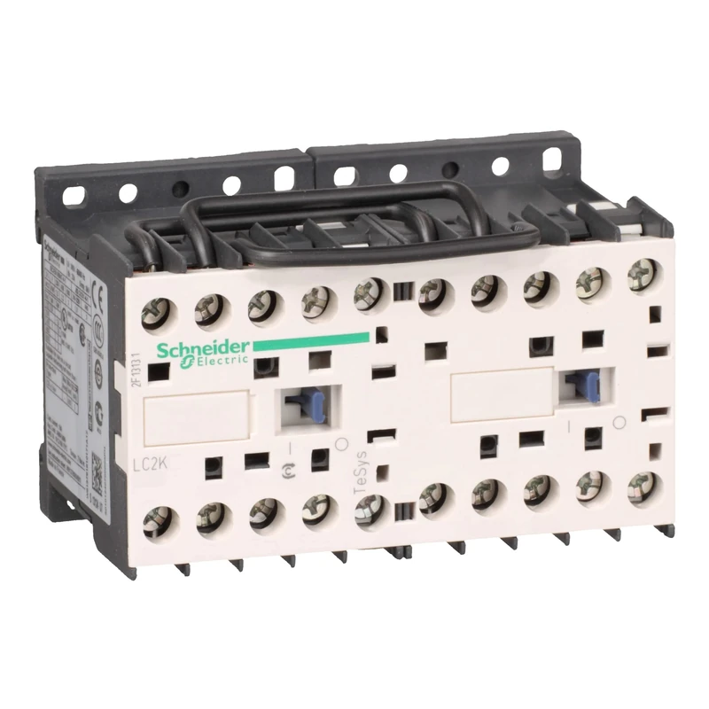 Schneider Electric TeSys K reversing contactor - 3P - AC-3 = 440 V 9 A - 1 NO - 230 V AC coil