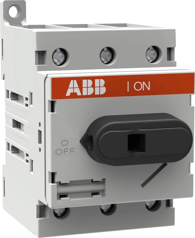 Circuit Breaker 3-Pole 63A with Black Toggle Handle DIN-S - Image 1