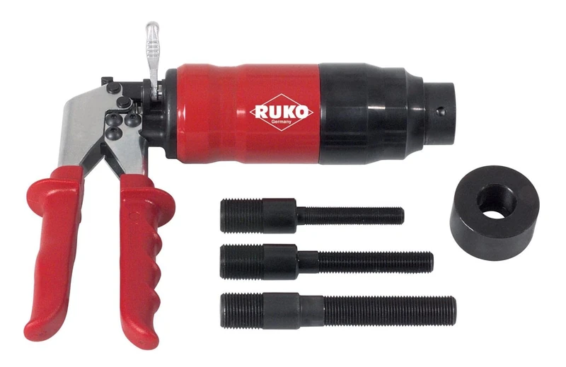 Ruko Manual Hydraulic Punch Set in Plastic Case, 5 Pieces, R109101