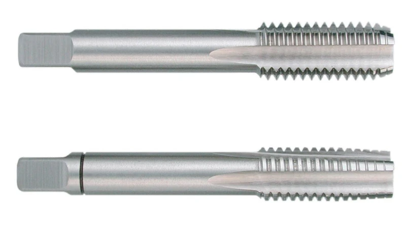 Ruko HSS Hand Tap Set, DIN 2181, Ground, Bright Finish, 5/8 inches Nominal Thread Size, 80.0 mm Length, 2 Pieces, R246058UNF