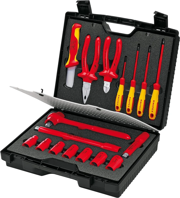 KNIPEX Compact Tool Case 17 Parts 380 mm, 98 99 11