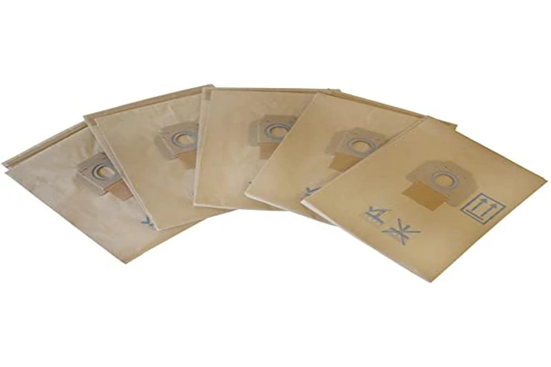 Nilfisk Pack of 5 Beige Filter Bags for ATTIX 7 / ATTIX Dust Class M/ATTIX 40-OM PC TYPE22 / ATTIX 791-2M/B1 Vacuum Cleaner Accessories 302001484