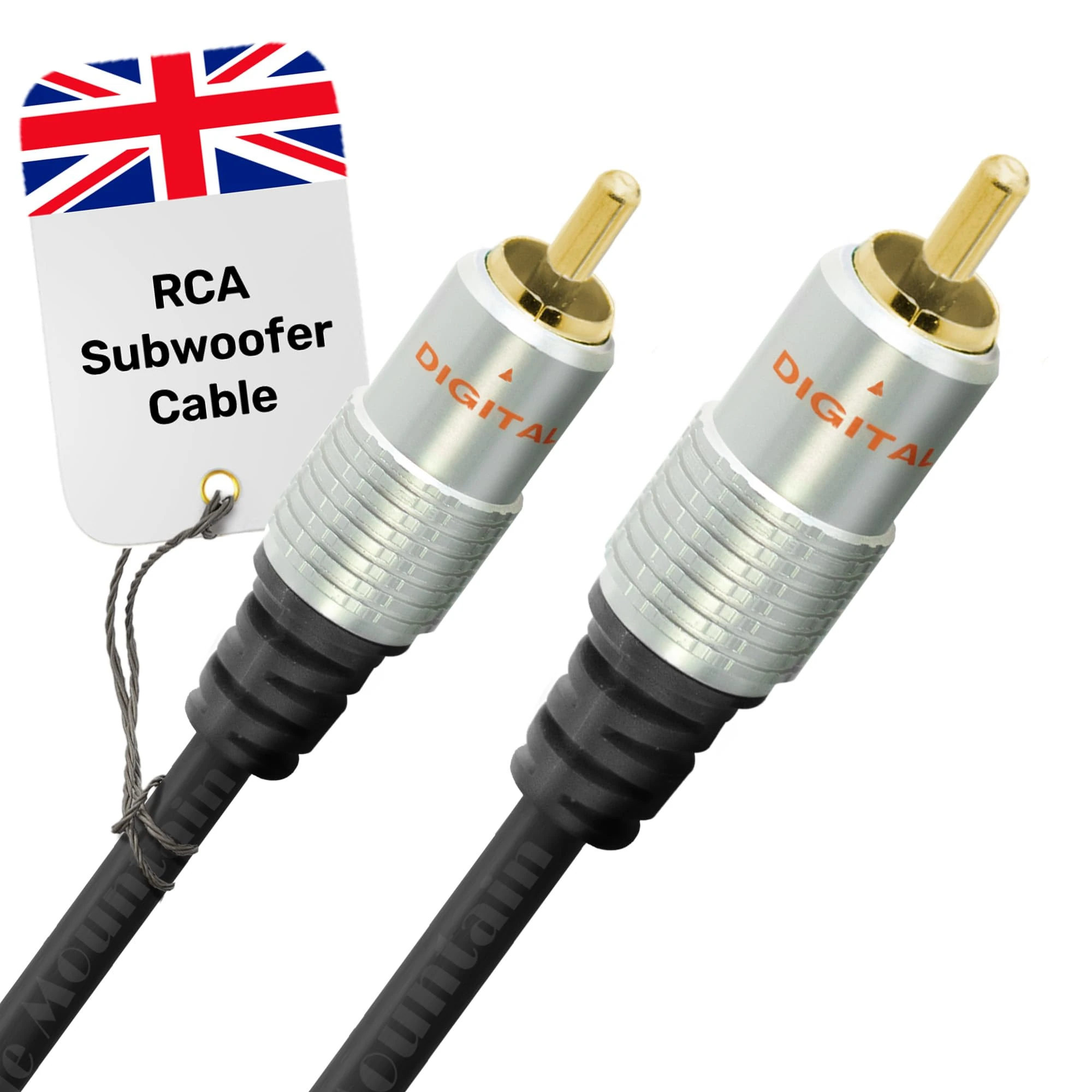 Cable Mountain 5m Gold Plated Single RG59 Coaxial Phono Cable for SPDIF/Digital Audio and Composite Video Cable