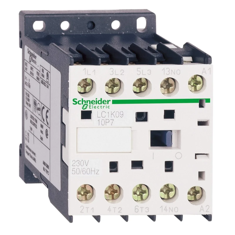 Schneider Electric, TeSys K contactor - 3P - AC-3 <= 440 V 12 A - 1 NO aux. - 24 V AC coil, LC1K1210B7