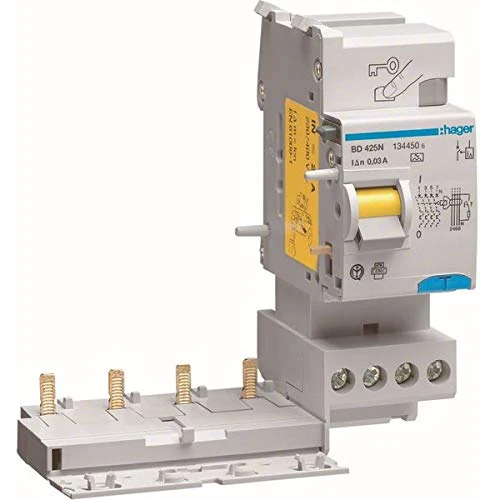 Hager Type AC – Block tipo-ac Differential 30 mA 4 Pole 25 A