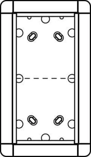Ritto 1883270 Flush-Mounted Unit for Portier Intercom 2-Way White