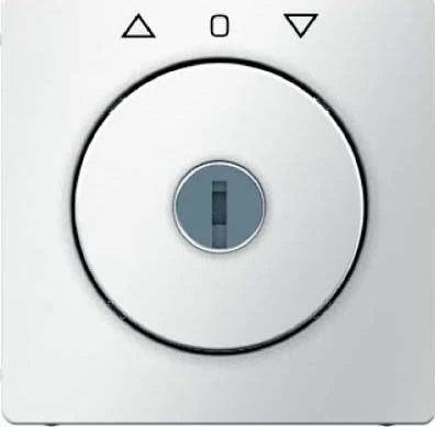 Hager q.1 Central Key for Roller Blind Polar White