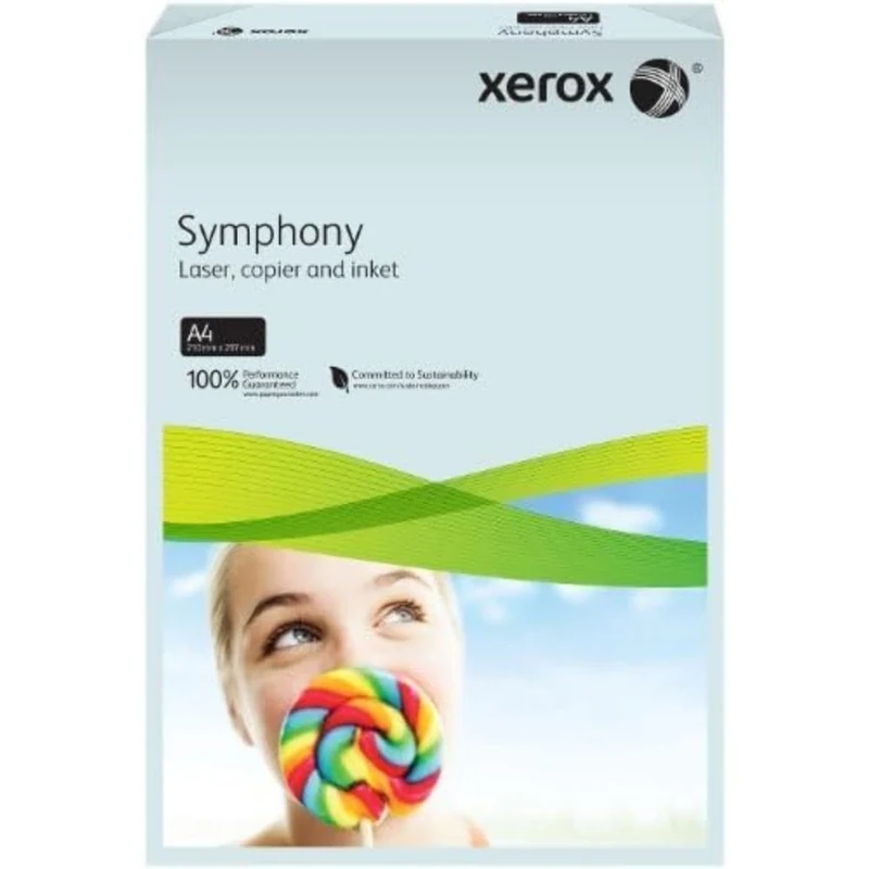 xerox A4 160 GSM Symphony Printer Paper Box - Blue