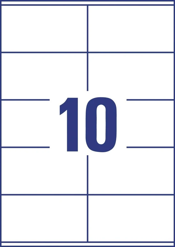 Avery 3425 Printable Multipurpose Labels, All Printers 10 Labels per A4 Sheet Blank White a4 Printer Sticker Sheet