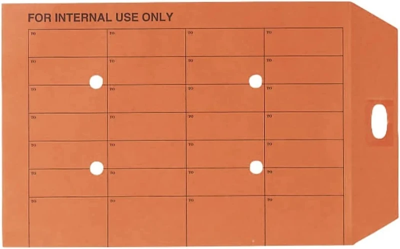 Q-Connect 250 Pack Orange C4 Internal Mail Envelope, 85gsm, Self-Seal, Rectangular, 32.4x22.9cm, 1.0 count
