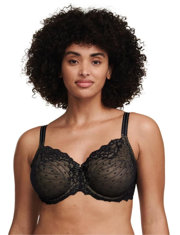 Chantelle Women's Rive Gauche Full Coverage Unlined Bra, Opaque, Black, 36D